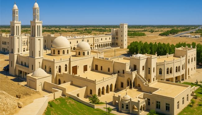 gambar kampus Wasathiyah University Yaman 2025